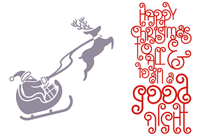 Santa's Beard Curly Christmas Font