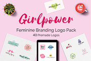 140 Feminine Branding Logo Bundle, a Branding & Logo Template by XpertgraphicD (Thumbnail 10 of 25)