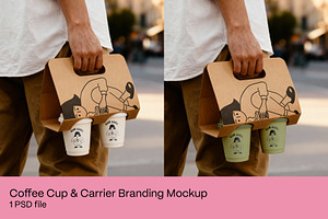 Takeout Coffee Branding Mockup