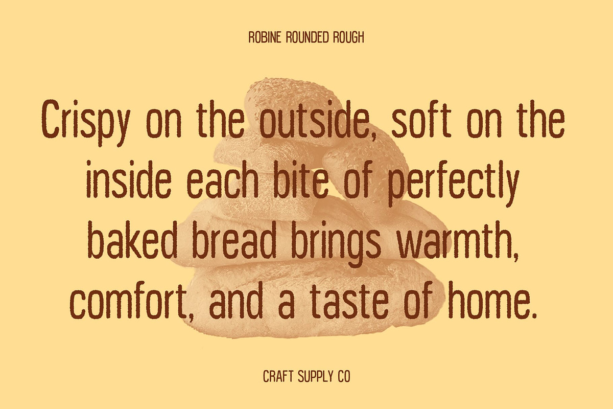 Robine Rounded Rough, a Sans Serif Font by Craft Supply Co. (Photo 4 of 8)