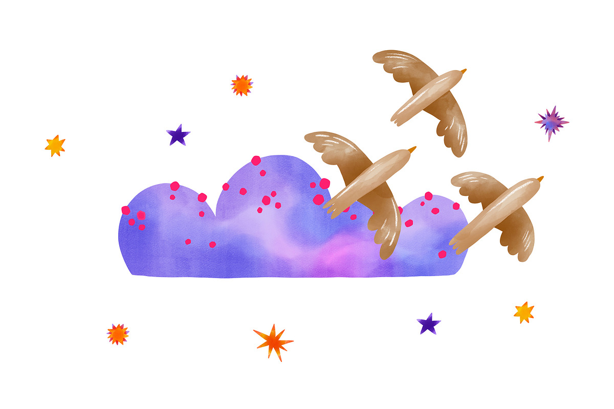 Watercolor Goose Pilot Clipart Set, a Transportation Illustration by the_myro (Photo 2 of 6)