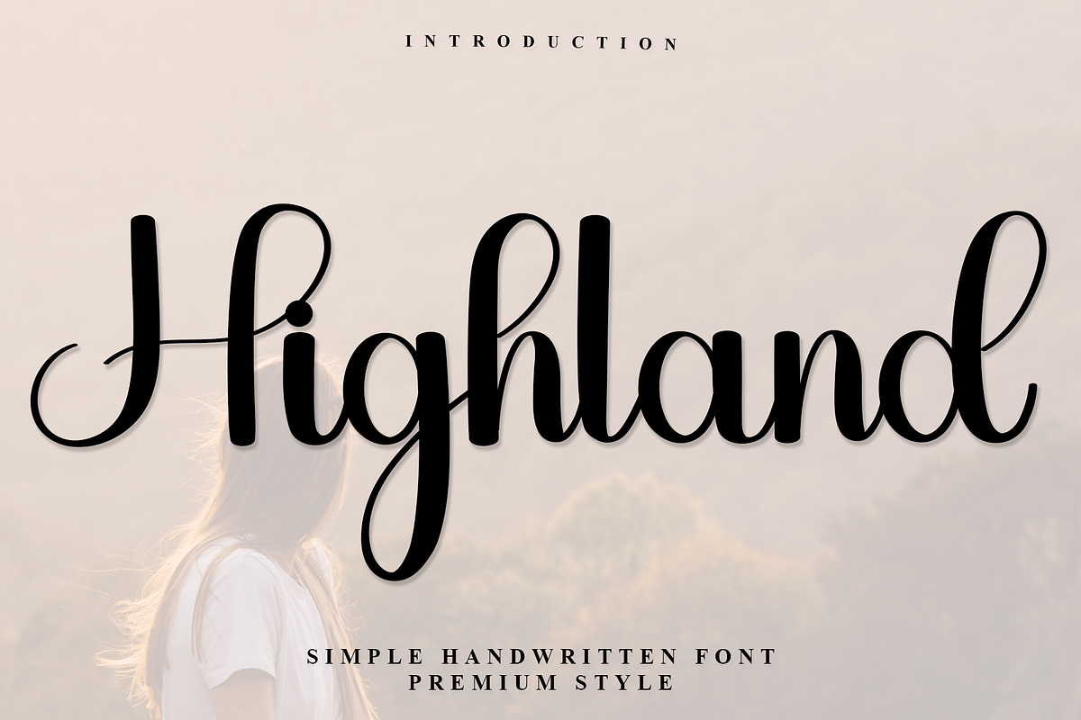 Highland, a Handwritten Font by InermediaSTUDIO (Photo 1 of 7)