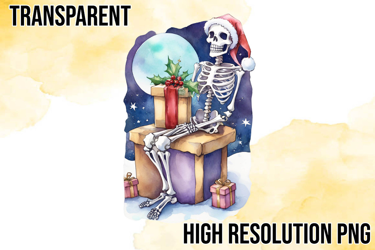 Funny Christmas Skeleton, an Illustration by Wow Magic (Photo 4 of 5)