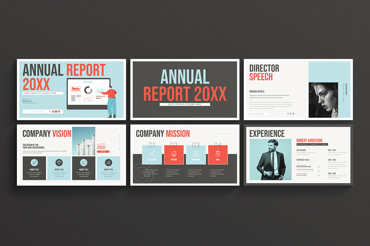 Annual Report Presentation Template, a Presentation Template by ArtisanaAura (Photo 5 of 12)