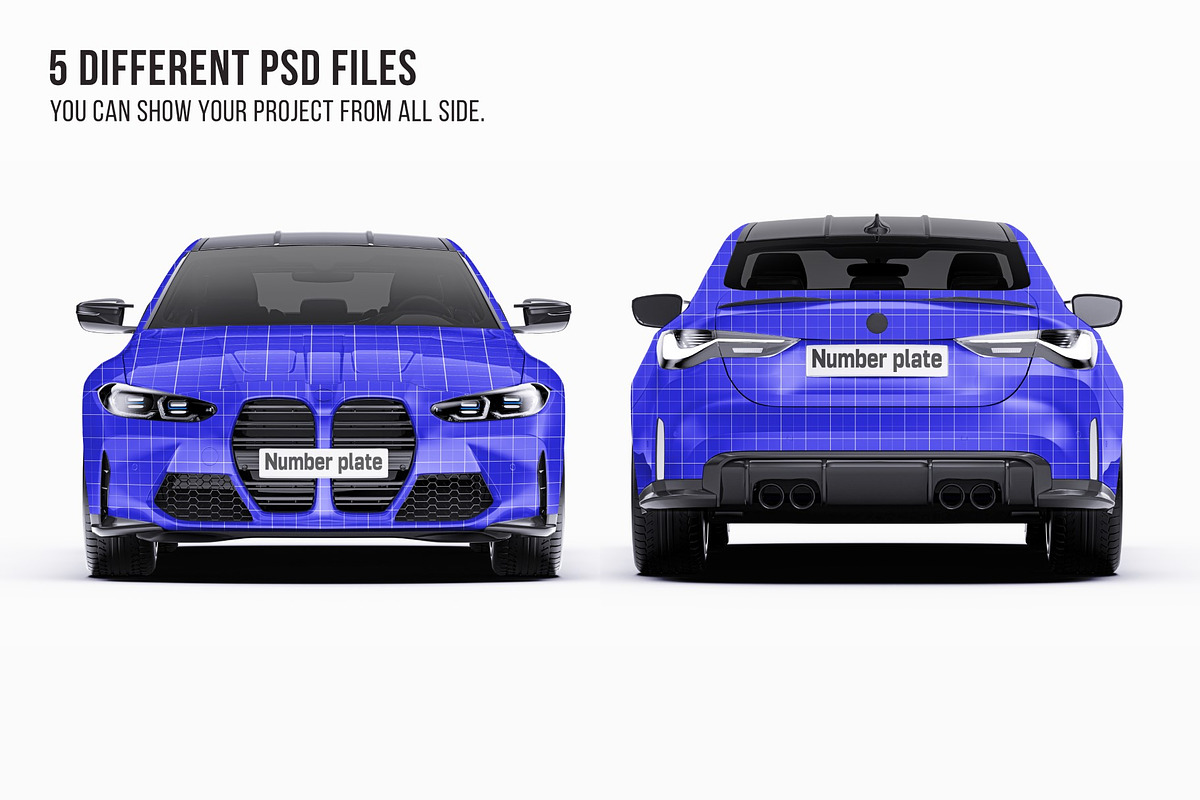 Performance Sport Coupe Mockup Set, an Advertising Mockup by Halal Graphic Studio (Photo 8 of 12)