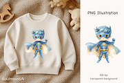 Superhero Boy Patterns & Clipart, a Person Illustration by GoldmoonUA (Thumbnail 3 of 5)