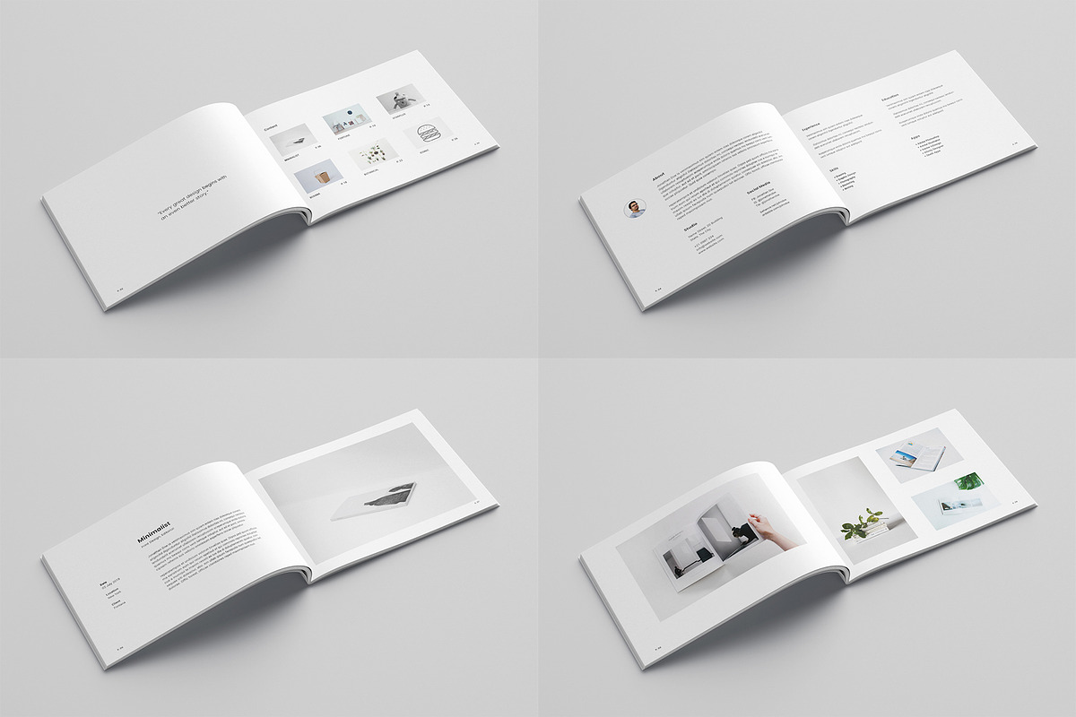 Minimal A5 Portfolio, a Brochure Template by Meenom Templates (Photo 11 of 13)