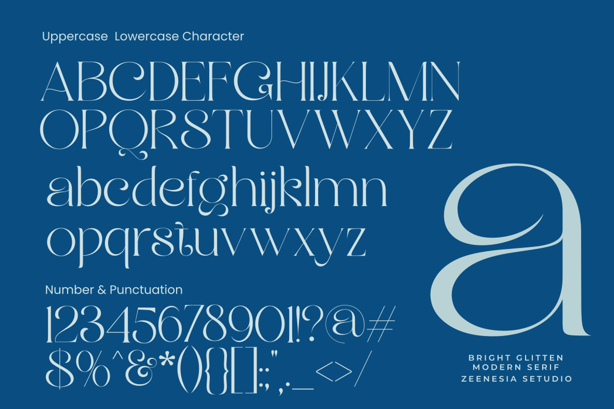 Bright Glitten, a Serif Font by zeenesia (Photo 18 of 20)