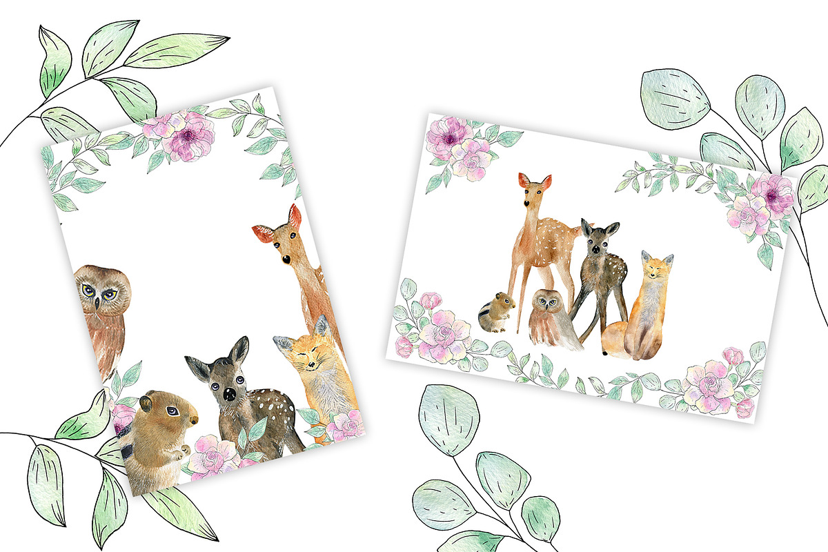 Animals and Flowers, an Animal Illustration by ViсkyArtDesign (Photo 4 of 5)