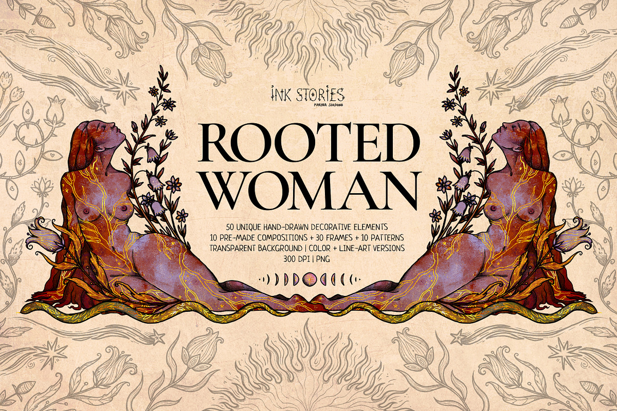 Rooted Woman | Sacred Feminine, a Person Illustration by Ink Stories (Photo 1 of 16)