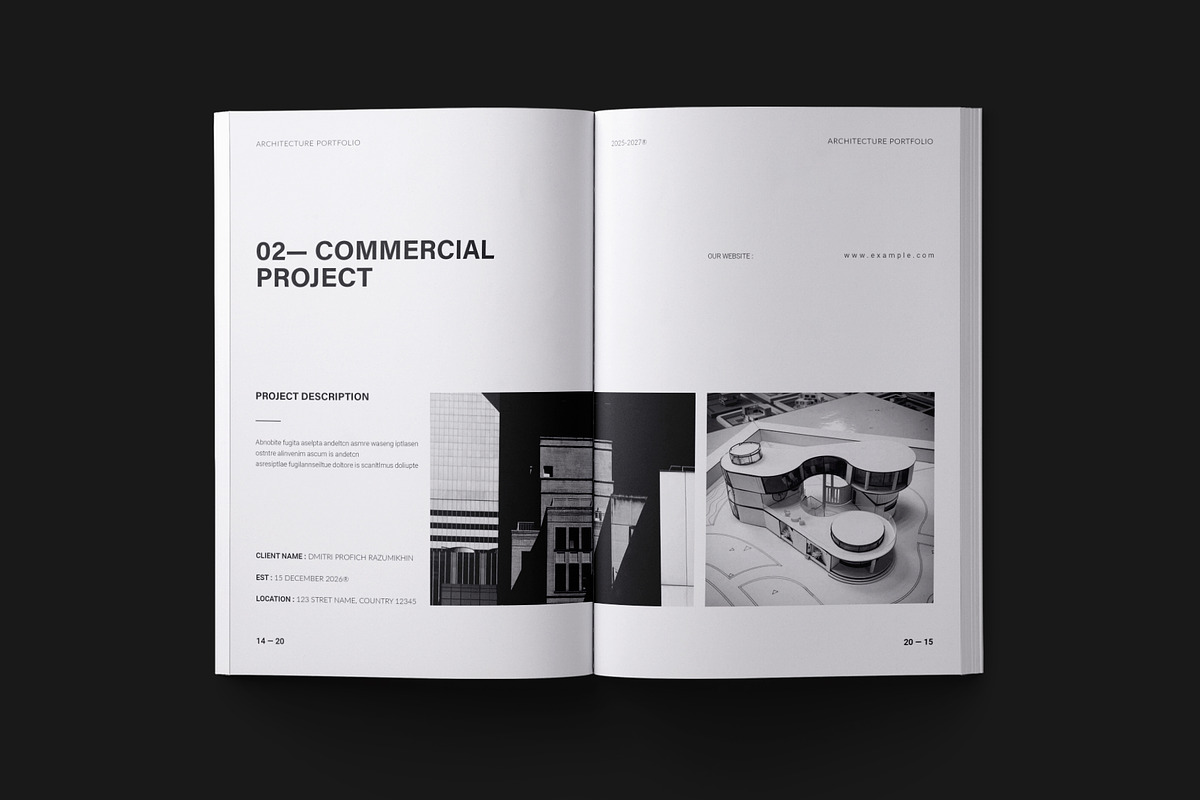 Architecture Portfolio Template, a Brochure Template by ElvinPrint (Photo 6 of 13)