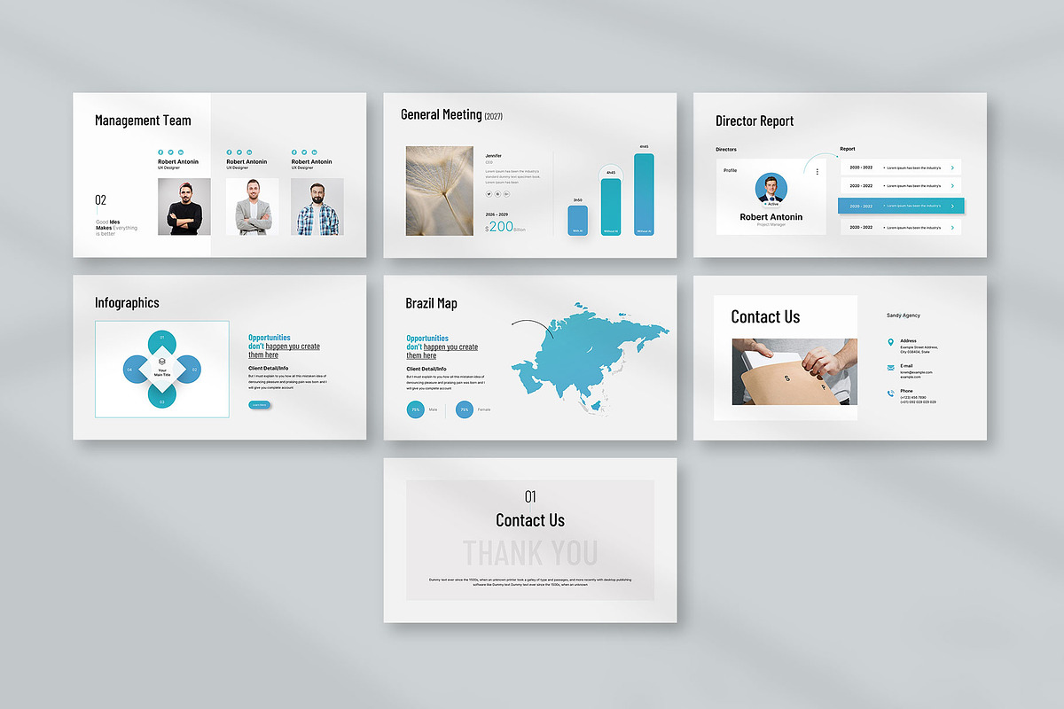 Annual Report Presentation, a Presentation Template by KreateTribe (Photo 5 of 6)