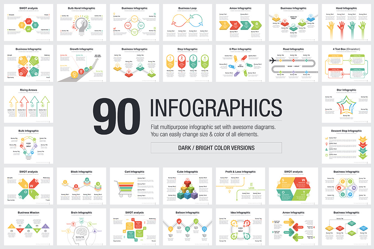 [AI] Infographic diagram set 01, an Object Illustration by SlidesDive (Photo 3 of 4)