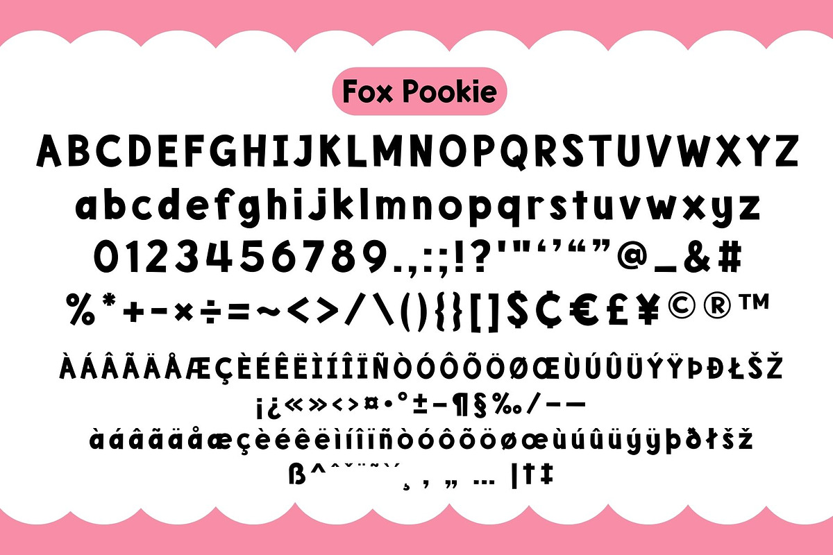Fox Pookie 4 Fonts Style, a Handwritten Font by Fox7 By Rattana (Photo 6 of 10)