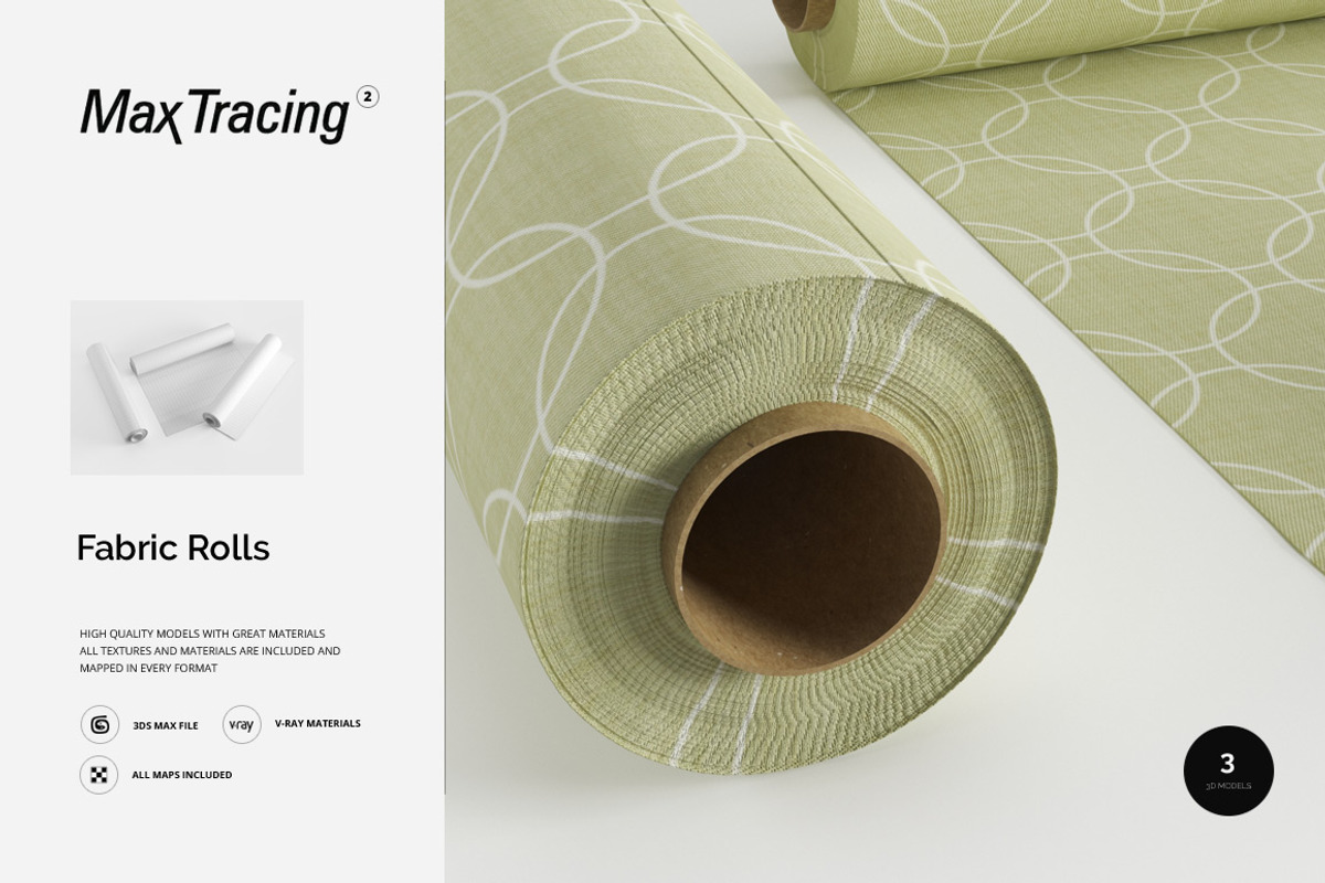 Fabric Rolls, an Object 3D Model by maxtracing2 (Photo 1 of 9)