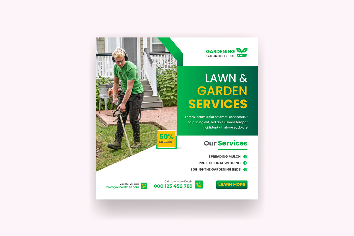 Lawn Garden Services Social Media, a Social Media Template by Mk_Studio (Photo 5 of 6)