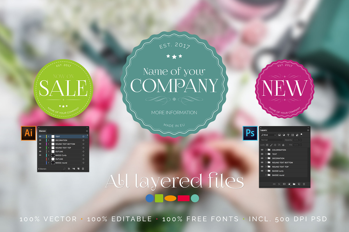 ... not just black Badges!, a Branding & Logo Template by easytemplates.store (Photo 2 of 4)