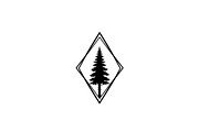 Geometric Pine Tree Emblem Bundle, an Illustration by Creativeshirt (Thumbnail 19 of 31)