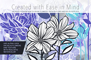 Floral Procreate Brush Stamps 12, a Brushes & More by DeloresArt (Thumbnail 6 of 13)