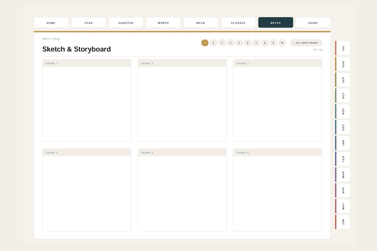 All-in-One Digital Student Planner, a Stationery Template by DigiVara Studio (Photo 20 of 21)