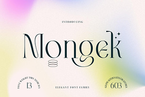 Mongek Typeface