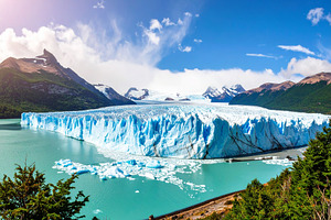 melting glacier AI generated, a Photo by WorldOfPhotos