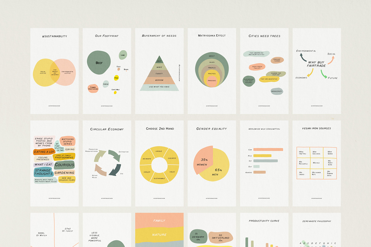 Charts and Graphs Social Kit, a Social Media Template by Sparrow & Snow (Photo 11 of 13)