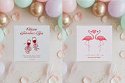Square Card Mockup Champagne, a Product Mockup by TatiMockup (Thumbnail 3 of 3)