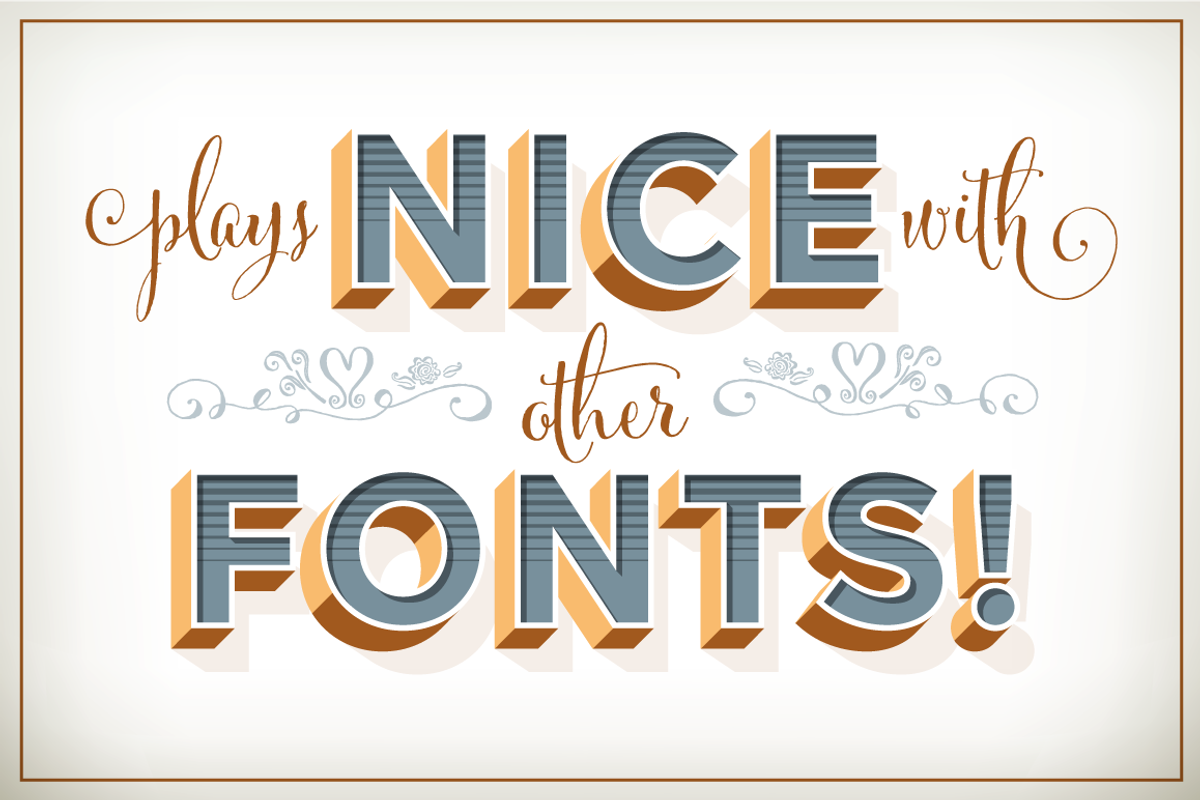 Versatile Bold 7-Layered Font., a Sans Serif Font by Borges Lettering (Photo 11 of 21)
