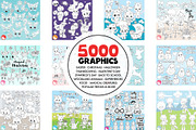 5000 in 1 - Black lines Mega Bundle, an Illustration by PrettyBundles (Thumbnail 9 of 27)