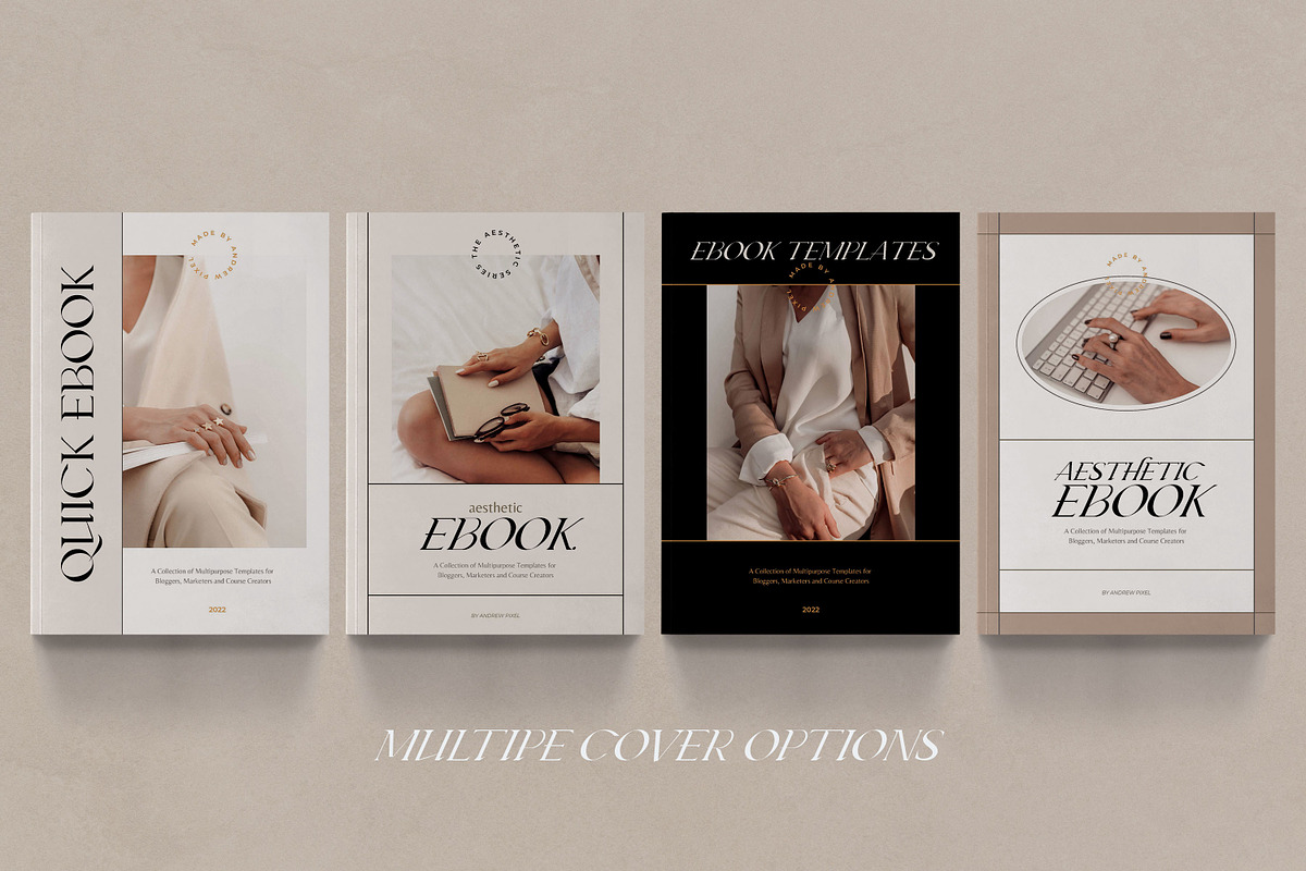 Aesthetic Ebook Templates CANVA, a Marketing Template by AndrewPixel (Photo 3 of 17)