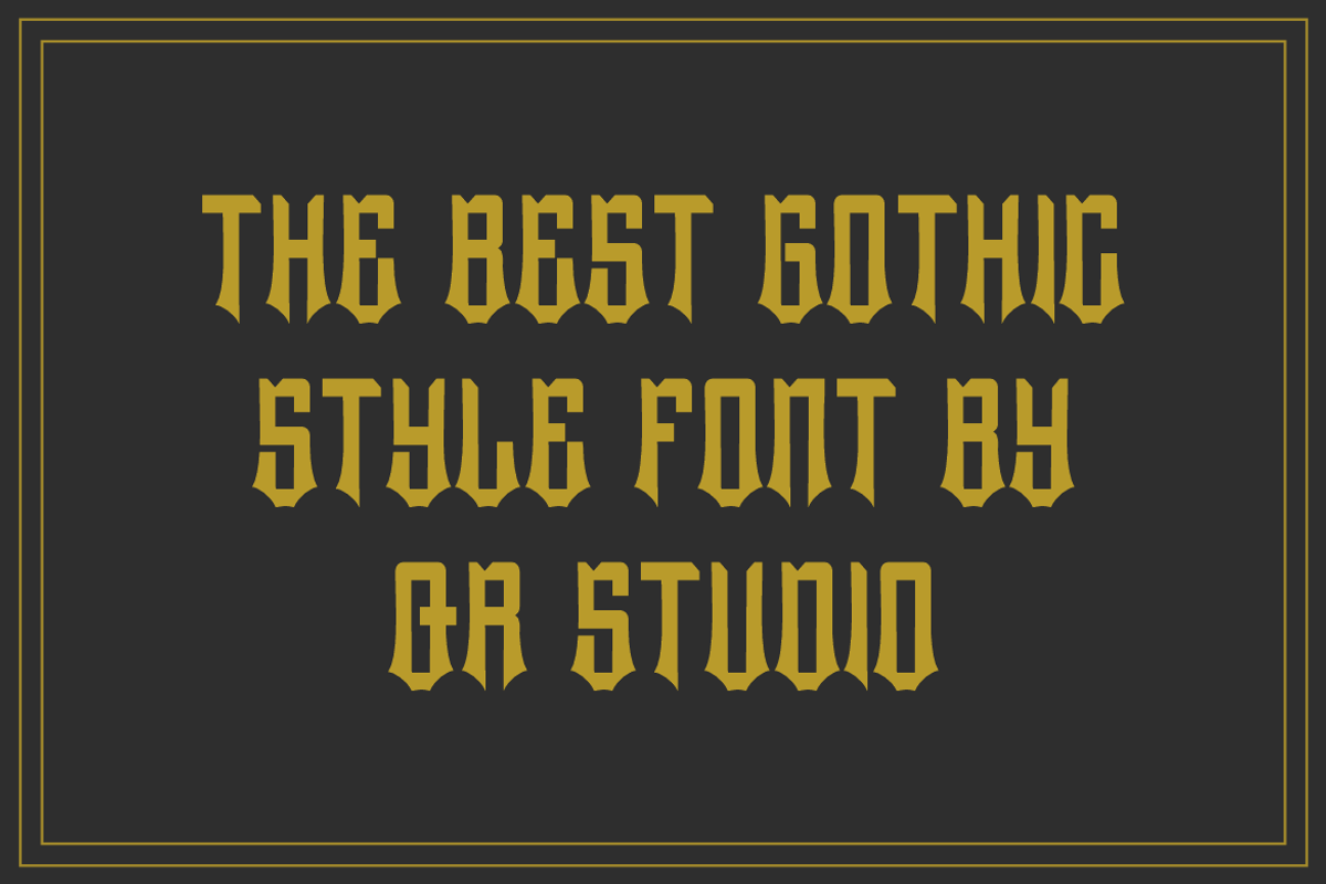 Bokcing Online - Gothic Font, a Blackletter Font by QR Design Studio (Photo 4 of 6)