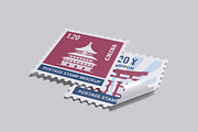 Postage Stamp Mockup Bundle Set, an Advertising Mockup by Rielismee (Thumbnail 4 of 5)