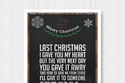 Christmas Greeting Card Chalkboard, a Card Template by SPACECAKE (Thumbnail 1 of 5)