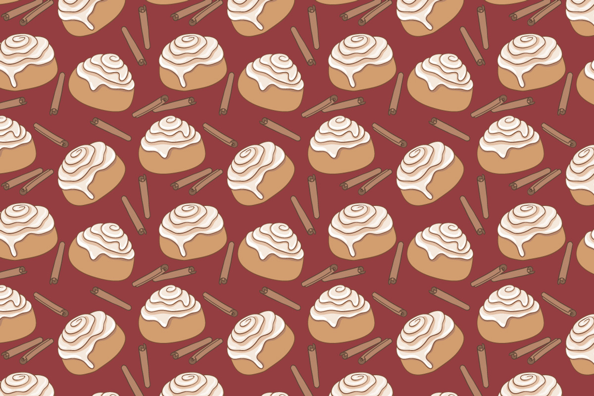 Cinnamon rolls collection, a Pattern Graphic by slowcentury (Photo 2 of 5)