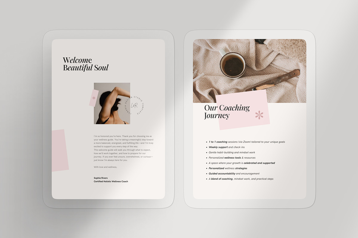 Client Welcome Packet Template, a Magazine Template by Lunaria (Photo 2 of 9)