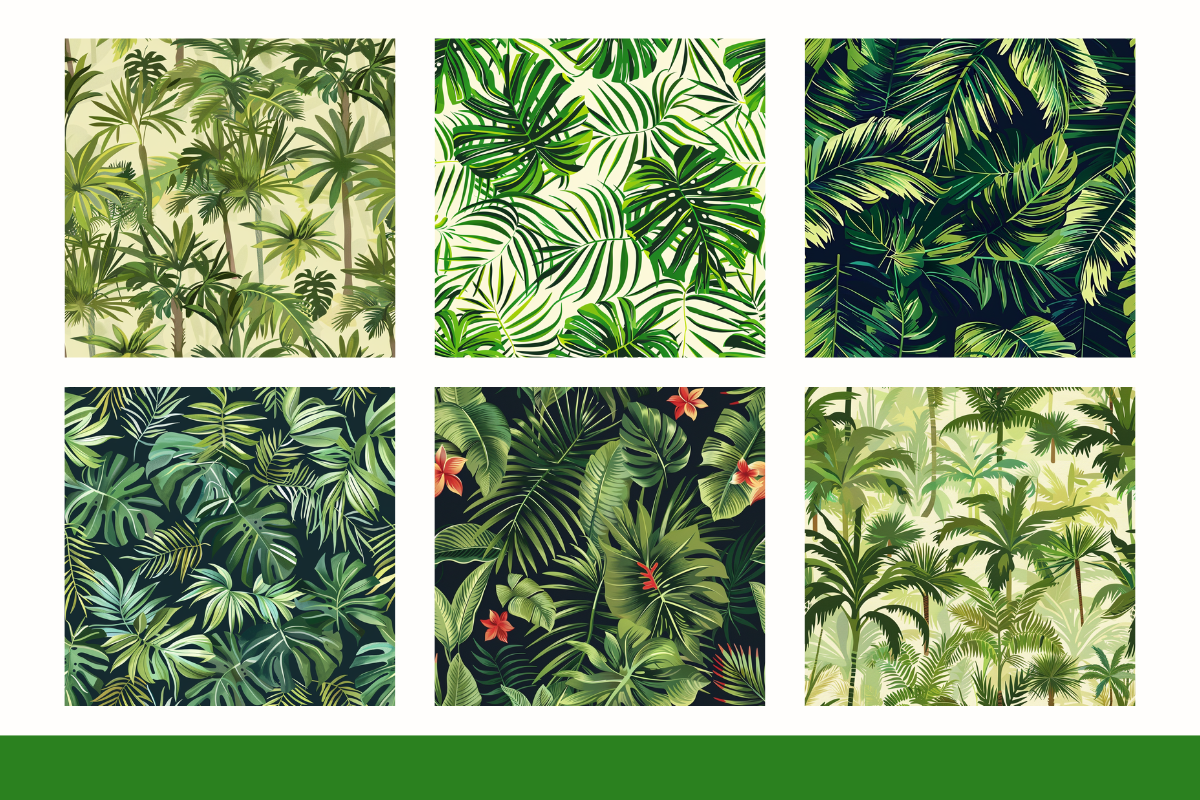 Tropical Leaves Seamless Pattern, a Pattern Graphic by Paper Artsthetics (Photo 2 of 4)