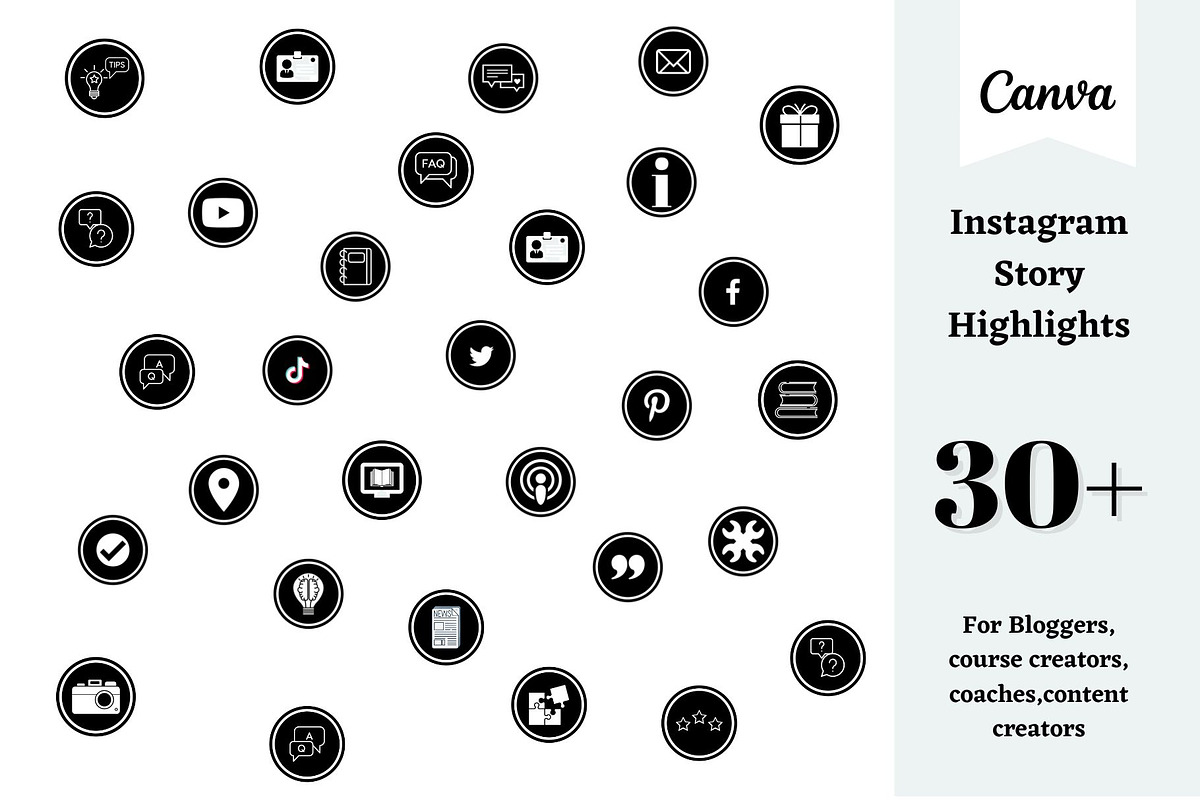 Instagram story highlight icons, a Social Media Template by Millennials Marketing (Photo 1 of 5)