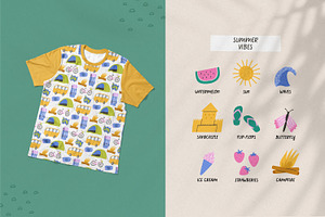 Summer Vector Clipart & Patterns