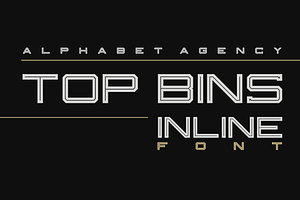 TOP BINS INLINE DISPLAY FONT