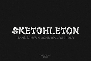 SKETCHLETON – Hand Drawn Bone Font