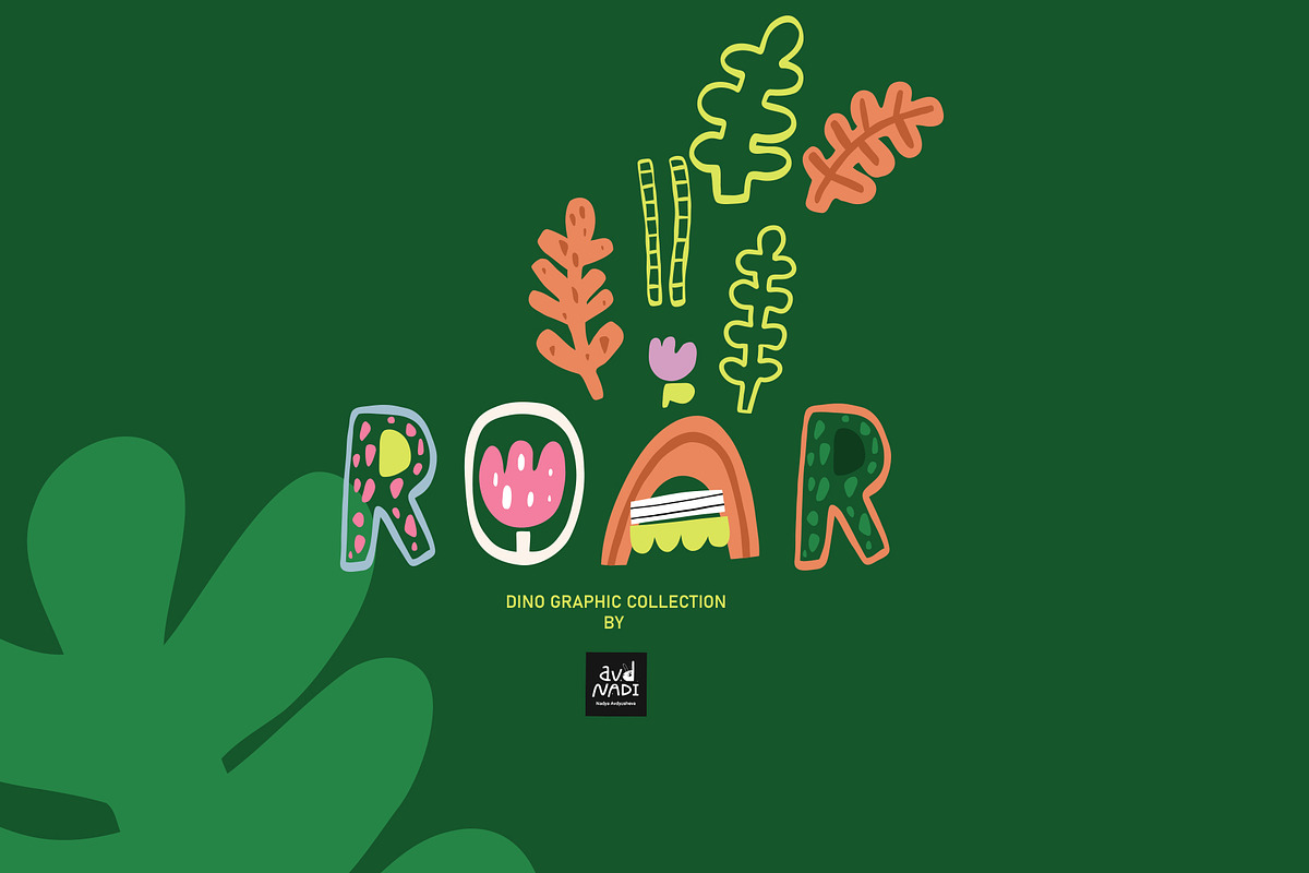Dino cliparts and patterns, an Animal Illustration by avdnadi (Photo 10 of 10)