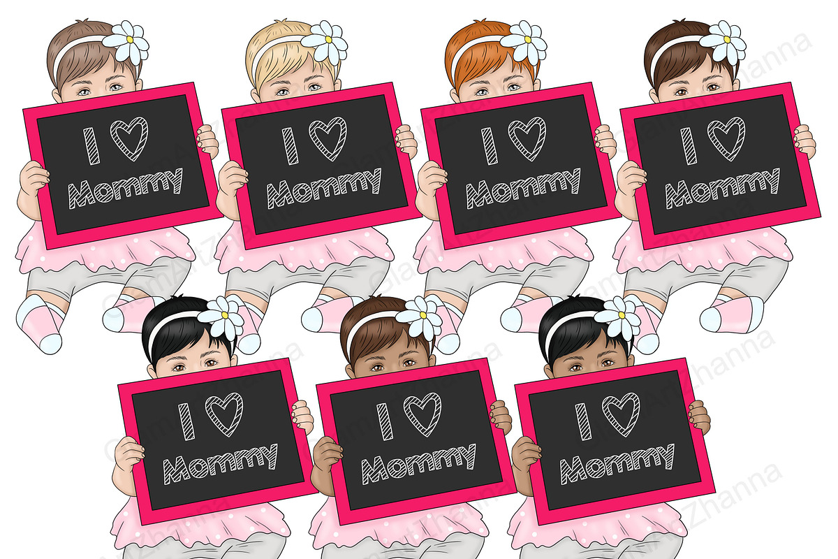 Mom Life People Clipart, a Person Illustration by GlamArtZhanna (Photo 3 of 5)