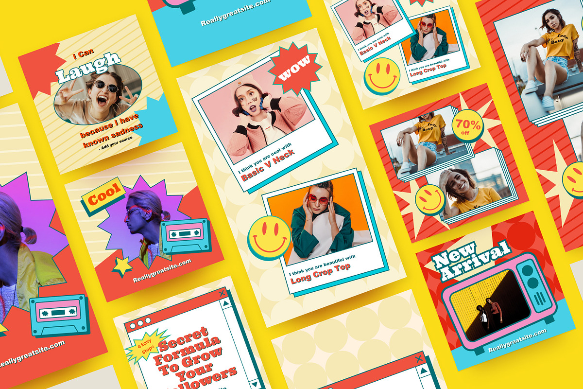 Smiley - Instagram Stories and Post, a Social Media Template by MYDesign (Photo 4 of 5)