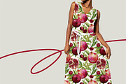 CHERRY POMEGRANATE Seamless Pattern, a Pattern Graphic by AYAKA Studio Co. (Thumbnail 8 of 10)