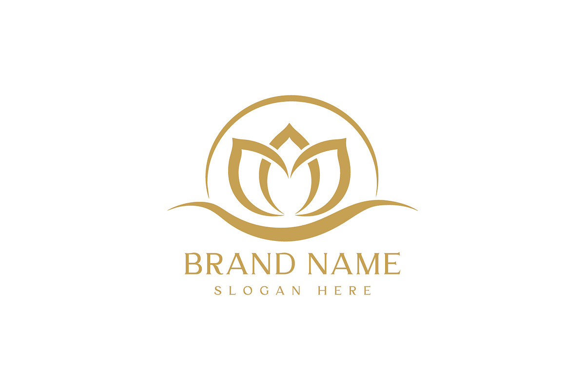 Elegant Lotus Logo. Spa & Wellness preview 2
