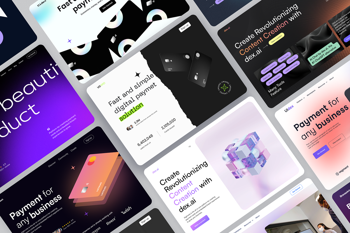 Website Header Exploration, a Landing Page Template by Ahmed Rubel (Photo 2 of 5)