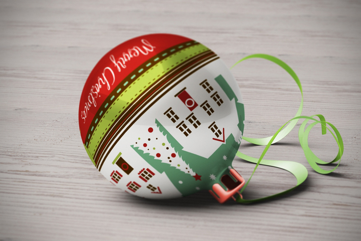 Christmas Ball Mock-Up, a Packaging Mockup by MassDream (Photo 3 of 10)