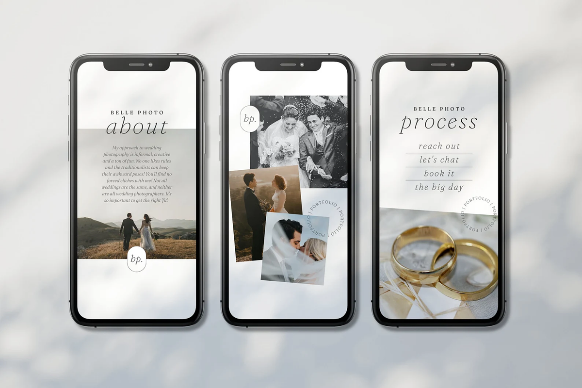 Photographer Instagram Bundle Canva, a Social Media Template by frommakertomaker (Photo 6 of 10)