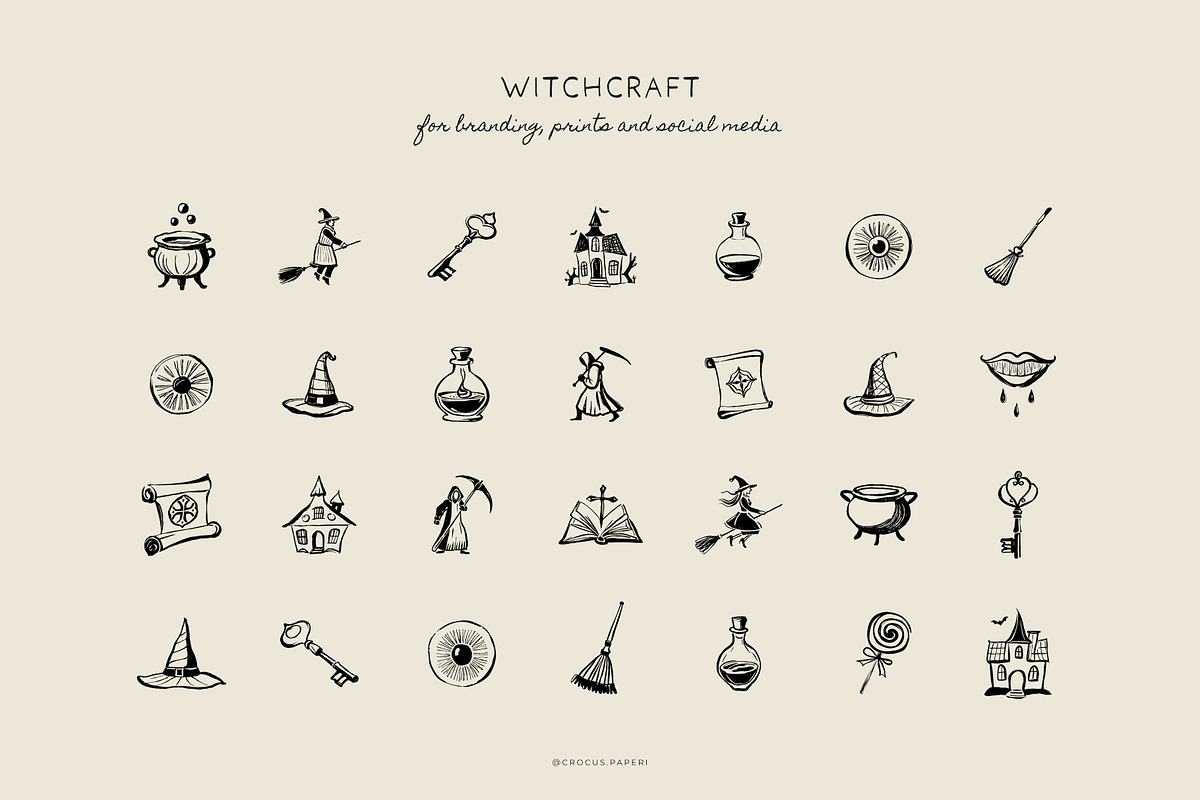 SPOOKY HALLOWEEN illustrations, a Seasonal Illustration by Crocus Paperi (Photo 4 of 5)